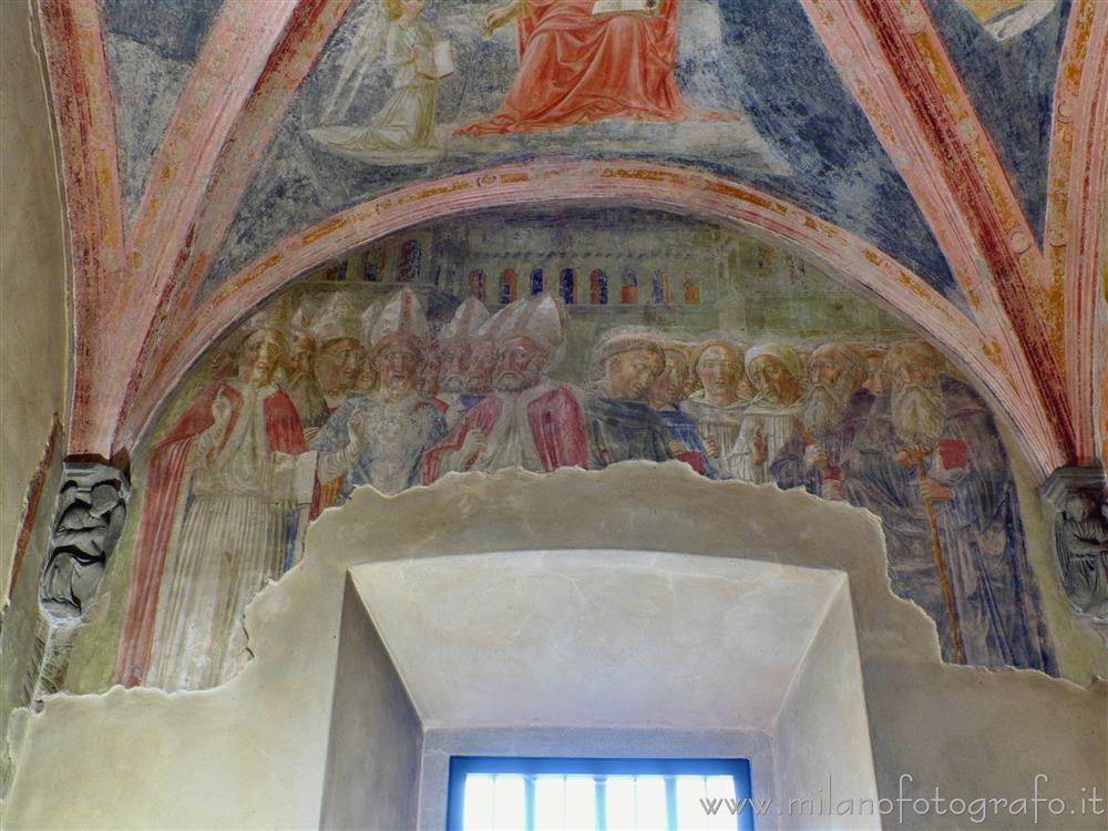 Castiglione Olona (Varese) - Affresco della Chiesa trionfante nella Cappella di San Martino di Palazzo Branda